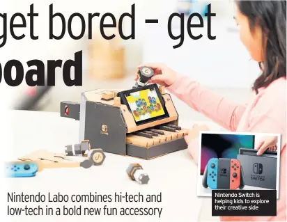  ??  ?? Nintendo Switch is helping kids to explore their creative side