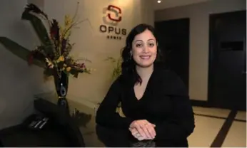  ?? COLIN MCCONNELL/TORONTO STAR ?? Andrea Degasperis-ronco is from a family that has a long and storied history in developmen­t, but has stepped outside the family business to make her own mark with Opus Homes.