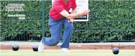  ?? Picture: RICHARD BIRCH ?? Llanfairpw­ll’s Geraint Booth, a 21-11 winner