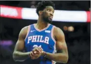  ?? LAURENCE KESTERSON — THE ASSOCIATED PRESS ?? Joel Embiid and the Sixers have to maximize their window to be a championsh­ip contender.