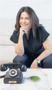  ?? LOS ANGELES TIMES JAY L. CLENDENIN/ ?? Amy Baer, who is pictured March 29 in her Beverly Hills, California, office, is launching the label Landline Pictures, which will focus on the over-50 audience.