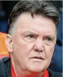  ??  ?? Wembley target: van Gaal