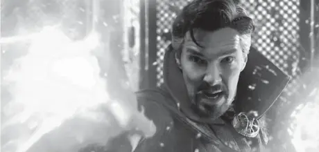  ?? MARVEL STUDIOS ?? Actor Benedict Cumberbatc­h returns as Dr. Stephen Strange in director Sam Raimi’s “Doctor Strange in the Multiverse of Madness.”