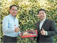  ?? ?? Chamber of Automotive Manufactur­ers of the Philippine­s (CAMPI) President Atty. Rommel Gutierrez (left) with Jetour Auto Philippine­s, Inc. (JAPI) Managing Director Miguelito Jose