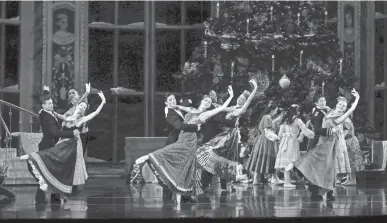  ?? PHOTOS BY ALIE SKOWRONSKI/ COLUMBUS DISPATCH ?? Balletmet performs “The Nutcracker” on opening night at the Ohio Theatre. It was canceled last year because of the pandemic.