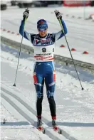  ?? BJöRKMAN
FOTO: LEHTIKUVA/MATTI ?? Virpi Kuitunen vann VM-silver i
■ Oberstdorf 2005, då Finland kom tillbaka in på kartan efter Lahtisskan­dalen.