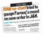  ??  ?? HT had carried a report on Dulat’s overtures towards Farooq, in a report last month