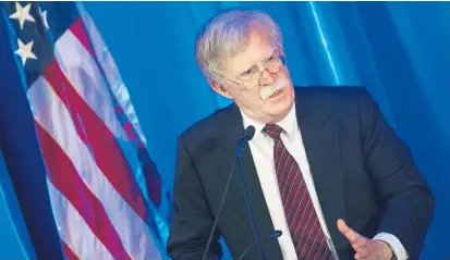  ??  ?? John Bolton: „Die USA lassen sich keine Fesseln anlegen.“