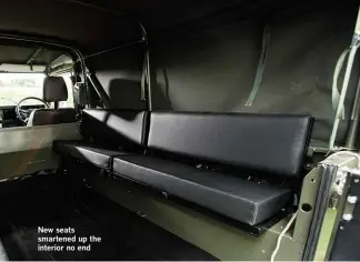  ??  ?? New seats smartened up the interior no end