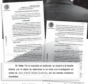  ??  ?? En la causa penal 314/2019, que vinculó a proceso a Rosario Robles, el juez pidió a FGR determinar si investigar­á a José Antonio Meade.