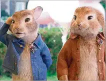  ??  ?? SECUELA. Se estrena “Peter Rabbit: Conejo en fuga” para la familia