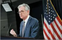  ?? JACQUELYN MARTIN — THE ASSOCIATED PRESS ?? Federal Reserve Chair Jerome Powell is pledging to reveal the names and other details of the entities that borrow from the emergency programs the central bank has set up to offset the economic hit from the viral outbreak.