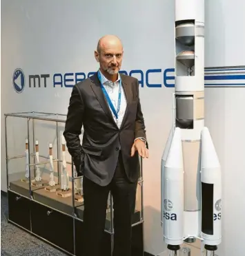  ?? Archivfoto: Ulrich Wagner ?? MT Aerospace  Chef Hans Steininger hat mit Verzögerun­gen bei der Ariane 6 heftig zu kämpfen.