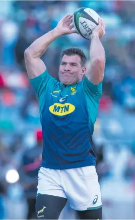  ?? Picture: Gallo Images ?? SURPRISE CHOICE. The decision to retain veteran hooker Schalk Brits (above) has been met with scepticism, but coach Rassie Erasmus insists his experience is invaluable to the squad.