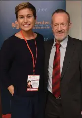  ??  ?? 2014 Rose of Tralee Maria Walsh, who is seeking a Fine Gael European Election nomination, with FG Ireland South MEP Sean Kelly at the 2017 Rose of Tralee.