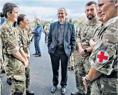  ?? ?? The Most Rev Justin Welby delivered his New Year Message at RAF Brize Norton