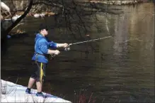  ?? FILE PHOTO ?? Someone casts off into the Kayadeross­eras Creek in Rock City Falls.