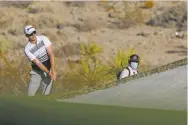  ?? ERIK VERDUZCO/ASSOCIATED PRESS ?? Martin Leird hits to the 15th green Saturday at the Shriners Hospital for Children Open in Las Vegas, Nev.