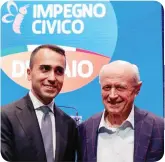  ?? ?? In altro Enrico Letta e Carlo Calenda A sinistra Luigi Di Maio e Bruno Tabacci A destra il sindaco Dario Nardella