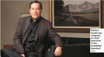  ?? Getty ?? Markus Jooste has resigned as chief executive of the embattled Steinhoff