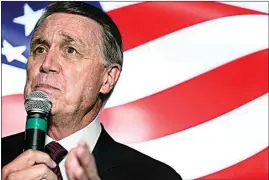  ?? BRYNN ANDERSON / AP FILE ?? In this Nov. 13 file photo, Sen. David Perdue speaks during a campaign rally in Cumming, Ga.