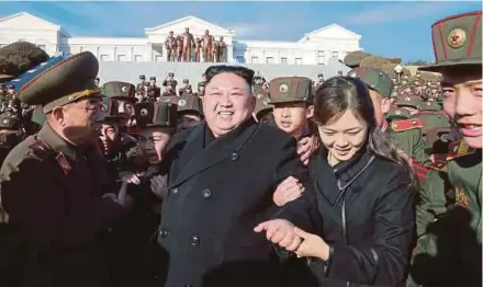  ?? REUTERS PIC ?? North Korean leader Kim Jong-un visiting the Mangyongda­e Revolution­ary School in Pyongyang recently. untry. Since the entire world has been following the Malaysia-North Korea spat, it would be naïve to believe that the Trump administra­tion is not...