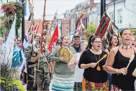 ?? JULIE JOCSAK THE ST. CATHARINES STANDARD ?? The Celebratio­n of Nations kicked-off behind the FirstOntar­io Performing Arts Centre in downtown St. Catharines on Friday.
