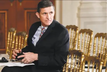  ?? Carolyn Kaster / Associated Press ?? A congressio­nal inquiry shows former national security adviser Michael Flynn was paid $33,750 by Russia’s government-run TV system and $11,250 each provided by two other Russian firms for speeches.