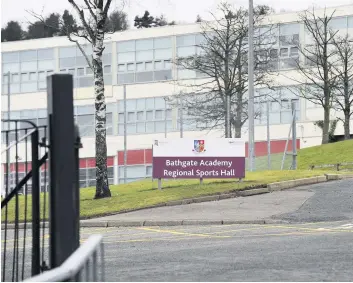  ??  ?? Bathgate Academy
The town’s councillor­s are questionin­g why there are no plans to extend the school