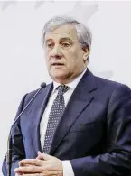  ?? Ansa ?? Antonio Tajani Il primo nome di FI