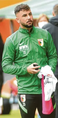  ?? Foto: Ulrich Wagner ?? Mit seiner Rolle als Ersatzspie­ler beim FC Augsburg ist Marco Richter nicht zufrieden – ebenso wenig wie mit dem Votum des Vereins, ihn nicht zum 1. FC Köln ziehen zu lassen.