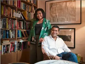  ?? — The Straits Times/ann ?? Penguin random House India and South-east asia chief executive Gaurav Shrinagesh and the Singapore office’s executive editor nora nazerene abu bakar.