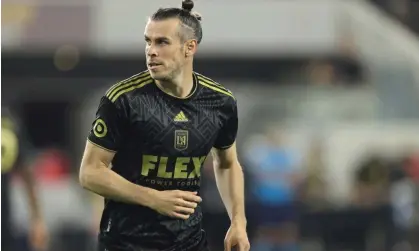  ?? Photograph: James Williamson/AMA/Getty Images ?? Gareth Bale got off to an explosive start for LAFC but his impact has been limited since.