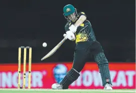  ?? ?? Tahlia McGrath has been in scintillat­ing form with the bat.