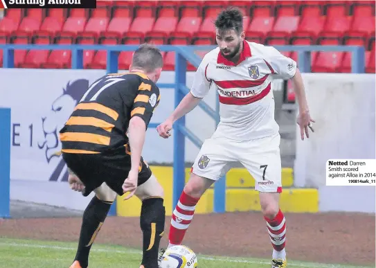  ?? 190814safc_11 ?? Netted Darren Smith scored against Alloa in 2014