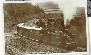  ?? Top ?? The Southwold Railway was the only narrow gauge line in Britain to be bombed during the First World War. Before hostilitie­s broke out, 2-4-0T No. 3 Blyth is at the Southwold terminus circa 1912. RAIL ARCHIVE STEPHENSON A period postcard of the Vale of...