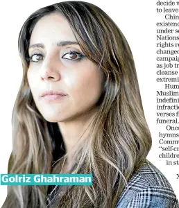  ??  ?? Golriz Ghahraman