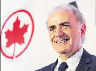  ?? CP PHOTO ?? Air Canada president and CEO Calin Rovinescu arrives for the airline’s annual meeting Monday, April 30, 2018 in Montreal.