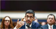  ?? Ting Shen / New York Times file ?? A group of Democratic senators asked Google CEO Sundar Pichai to make more than 120,000 contract workers full-timers.