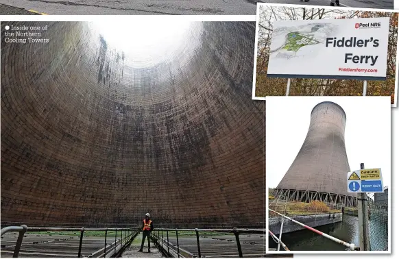  ?? ?? ● Inside one of the Northern Cooling Towers