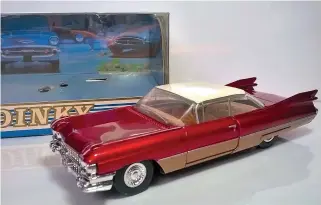  ??  ?? ▲ The Dinky Collection 1959 Cadillac Coupe De Ville.