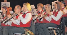  ??  ?? Musikalisc­h super drauf waren die Musiker der Stadtkapel­le Laichingen.