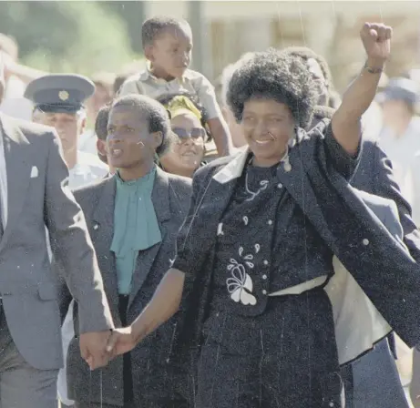  ??  ?? 0 Nelson Mandela after his release from prison in 1990