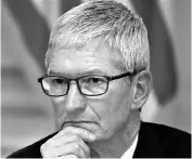  ?? REUTERS ?? Apple CEO Tim Cook