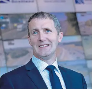  ??  ?? AMBITION: Transport Secretary Michael Matheson backs electric plane investment