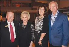  ?? NWA Democrat-Gazette/CARIN SCHOPPMEYE­R ?? Ed and Carol Clifford (from left) and Gilda and Kyle Underwood gather at Big Night in California’s Wine Country on Nov. 8 at The Jones Center in Springdale.