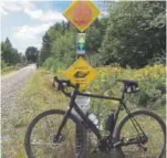  ?? Provided by Local Motion ?? Cyclists should keep an eye out for slower travelers on the Down East Sunrise Trail in Maine.