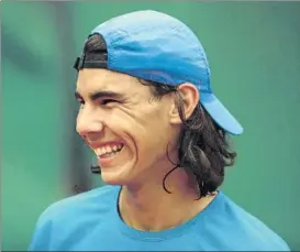  ?? FOTO: PEP MORATA ?? Rafa Nadal, con 18 años, cuando debutó en Roland Garros
