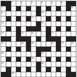  ??  ?? PRIZES of £20 will be awarded to the senders of the first three correct solutions checked. Solutions to: Daily Mail Prize Crossword No. 15,822, PO BOX 3451, Norwich NR7 7NR. Entries may be submitted by second-class post. Envelopes must be postmarked no...