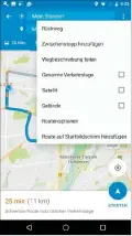  ??  ?? –so Google Maps wartet mit neuen Funktionen auf wie beispielsw­eise dem Einplanen von Zwischenst­opps.